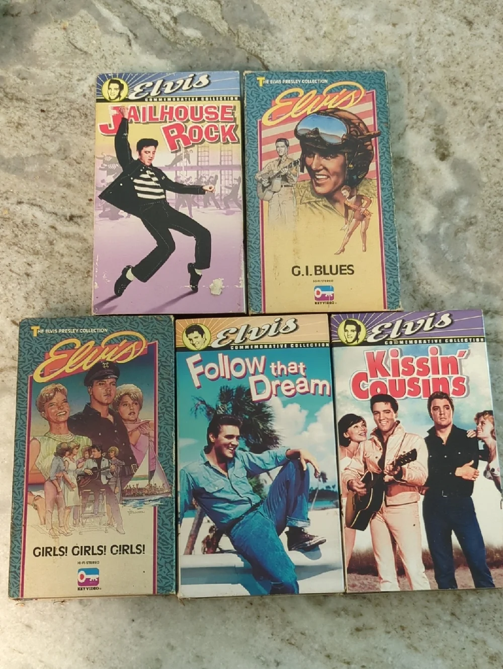 Elvis Presley Collectible Vintage Movie VHS Collection